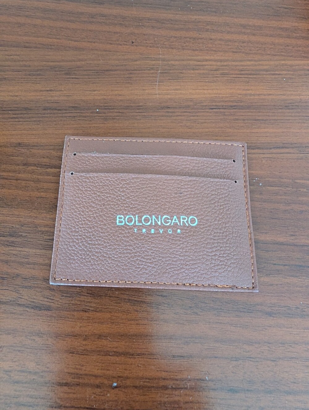 Bolongaro Trevor Brown Leather Wallet Card Holder Pre Owned